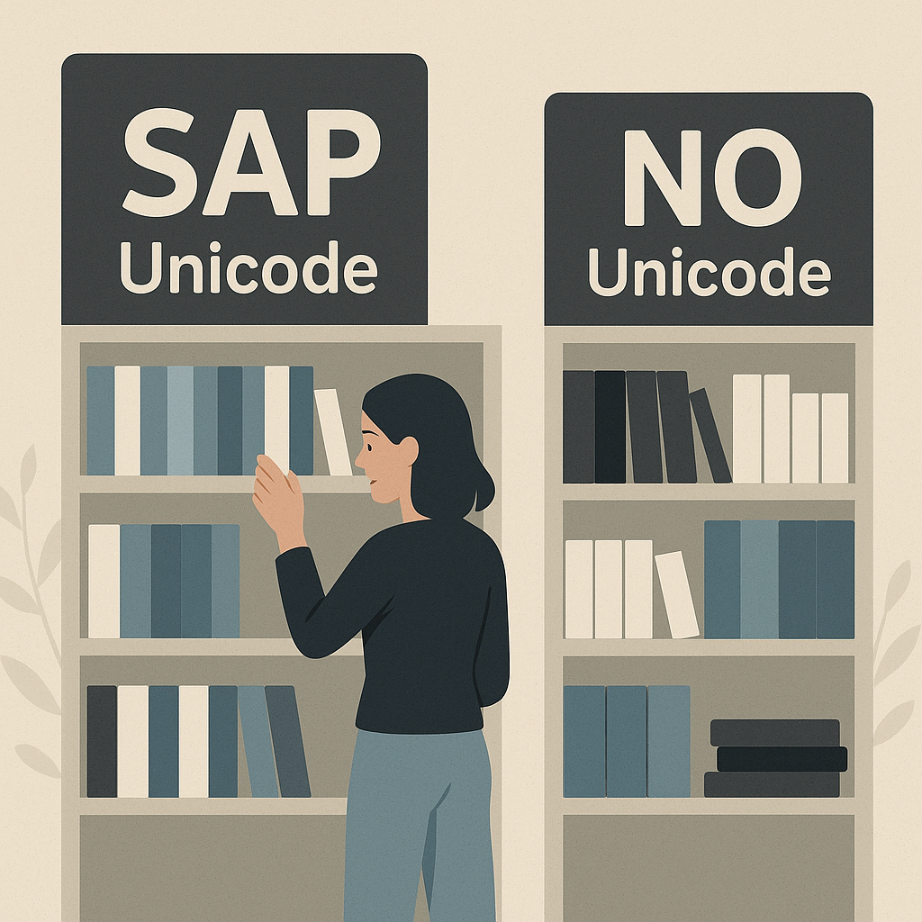 Diferencia entre SAP Unicode y NO Unicode